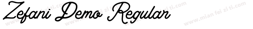 Zefani_Demo Regular字体转换